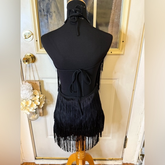 Kristine Black Tassel Romper - Picture 7 of 9